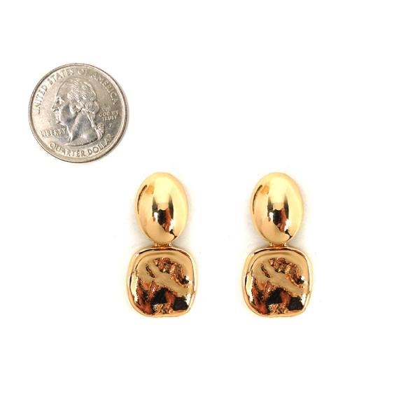 METAL DROP EARRINGS