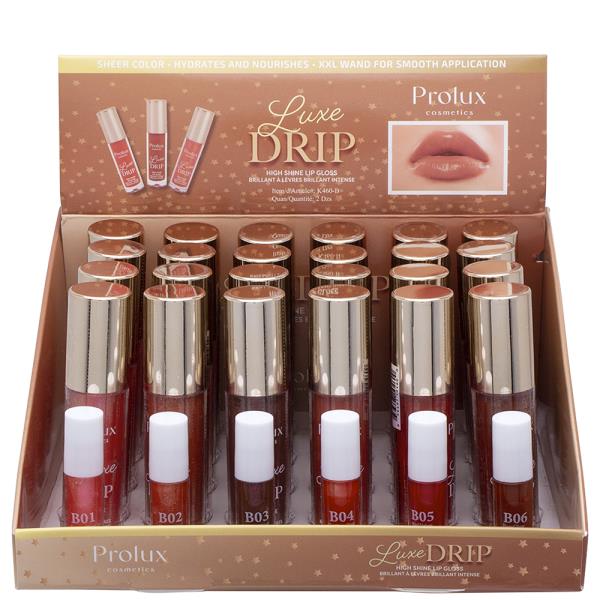 PROLUX LUXE DRIP HIGH SHINE LIP GLOSS (24 UNITS)