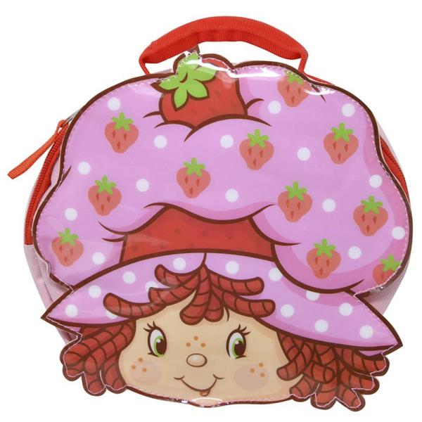 STRAWBERRY SHORTCAKE HEAD SHAPED LUNCH BAG