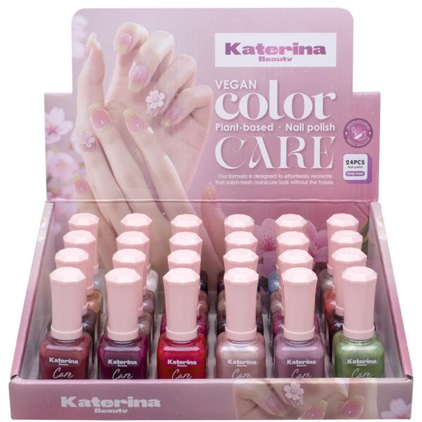 VEGAN COLOR CARE NAIL POLISH (24 UNITS)