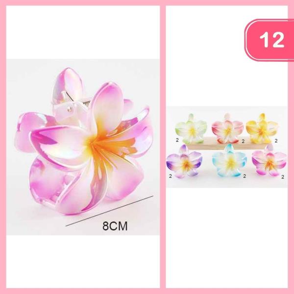 HAWI FLOWER HAIR CLAW CLIP (12 UNITS)