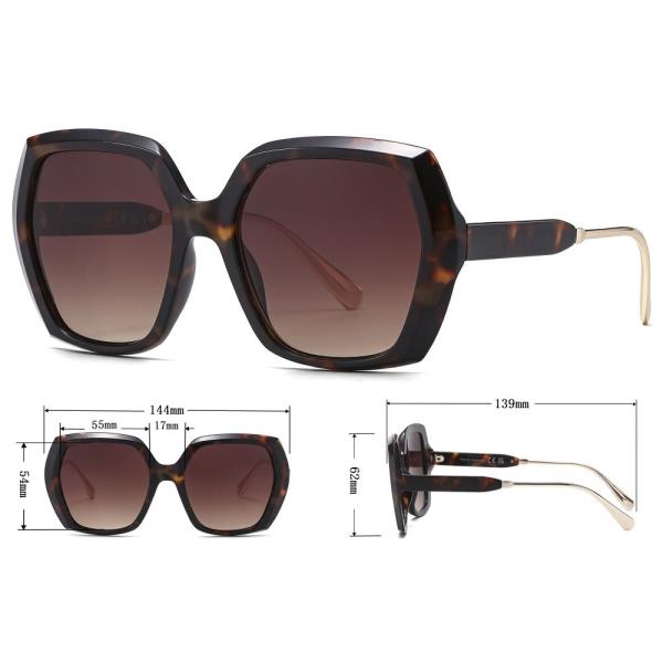 SQUARE CHIC EYED SUNGLASSES 1DZ