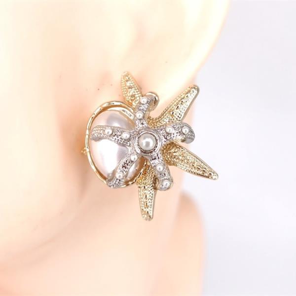 STARFISH PEARL STATEMENT EARRING