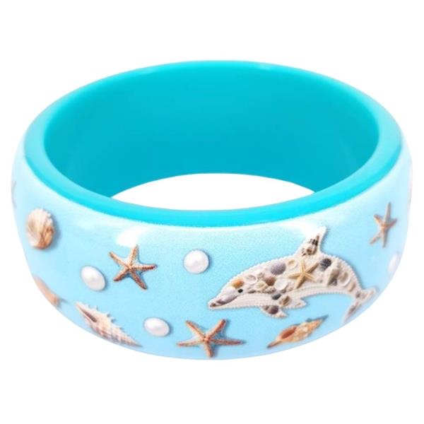 SEALIFE PRINT BANGLE BRACELET