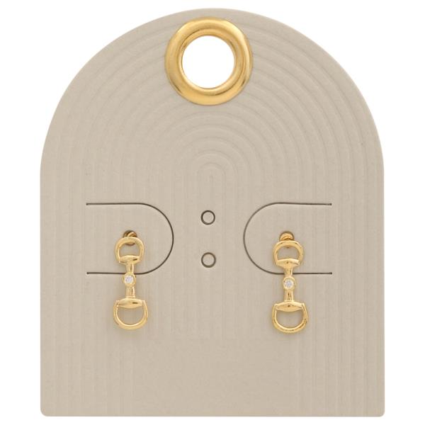 18K GOLD DIPPED STUD EARRING