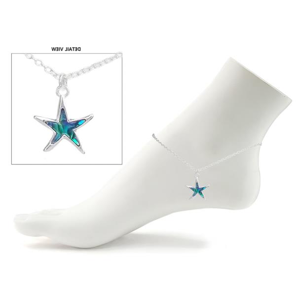 STARFISH ABALONE ANKLET