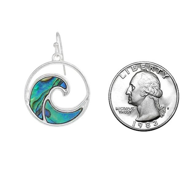 SEALIFE WAVE ABALONE EARRING