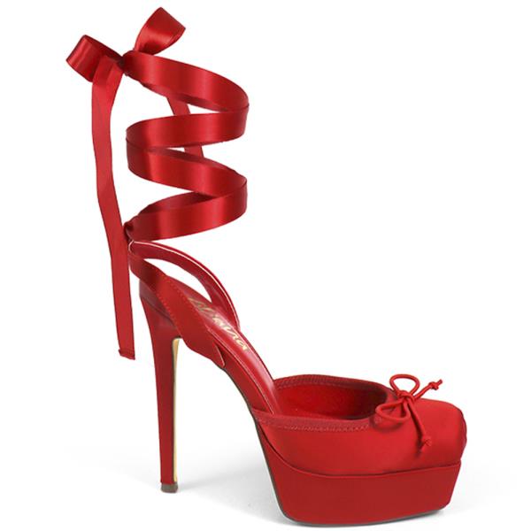 RIBBON LEG WRAP POINTY HIGH HEEL 12 PAIRS