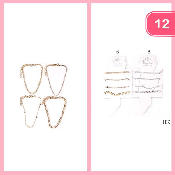STACKABLE ANKLETS (12 UNITS)