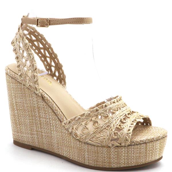 WOVEN ANKLE WEDGE 12 PAIRS