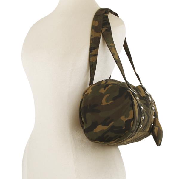 CAMO PRINT SHOULDER BAG