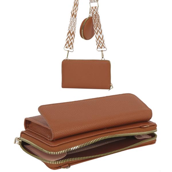 2IN1 CROSSBODY BAG W COIN PURSE SET