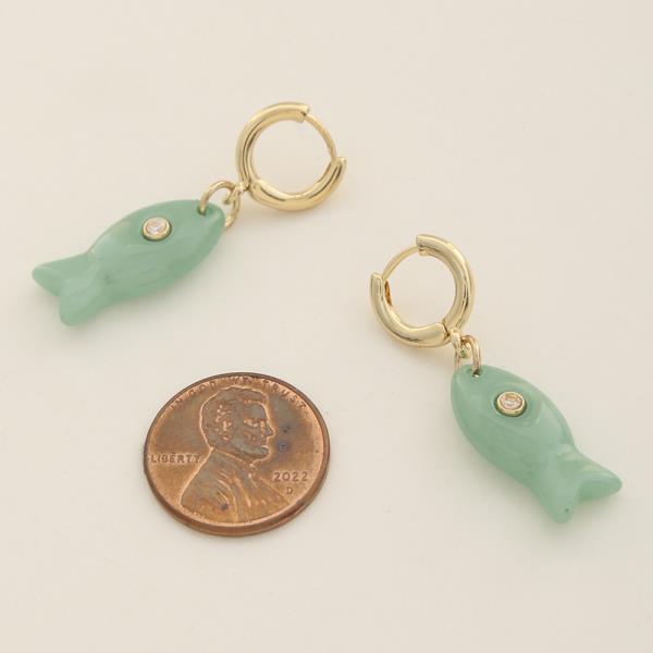 FISH SHAPE DANGLE EARRING