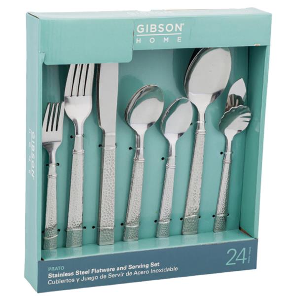 24PC STAINLESS STEEL FLATWARE SET
