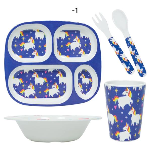 5PC LITTLE MIMOS KIDS DINNERWARE SET