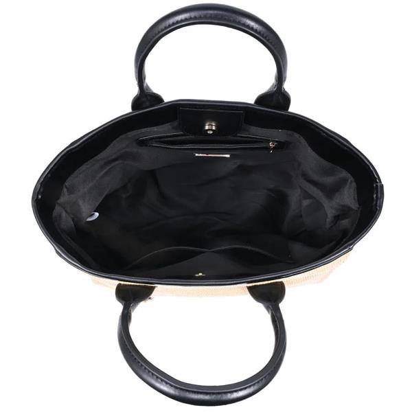 WOVEN STRAW JAXON TOTE BAG