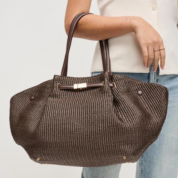 WOVEN STRAW KAIA TOTE BAG