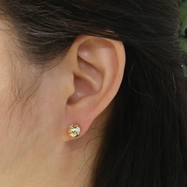 14K GOLD WHITE GOLD DIPPED TEXTURED BALL STUD EARRINGS