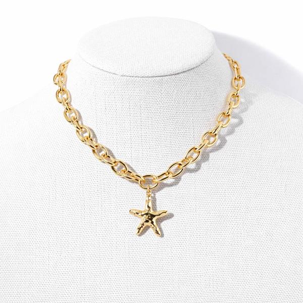 STARFISH METAL CHAIN NECKLACE