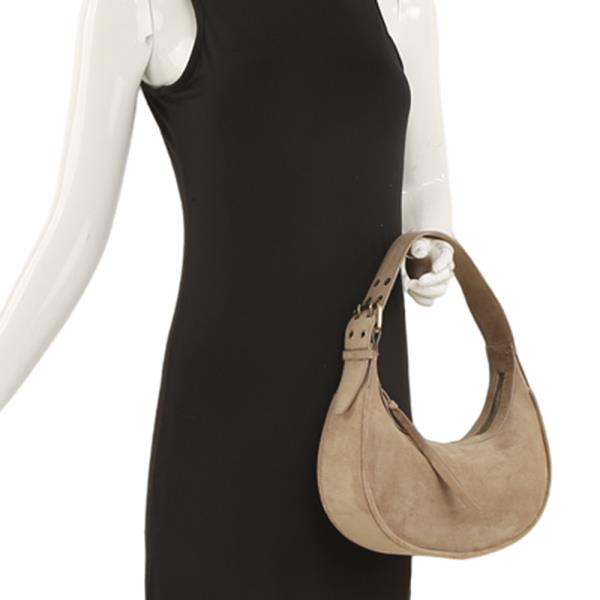 CHIC BUCKLE CURVE SHOULDER BAG