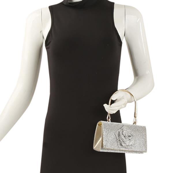 RHINESTONE ROSE EVENING BAG
