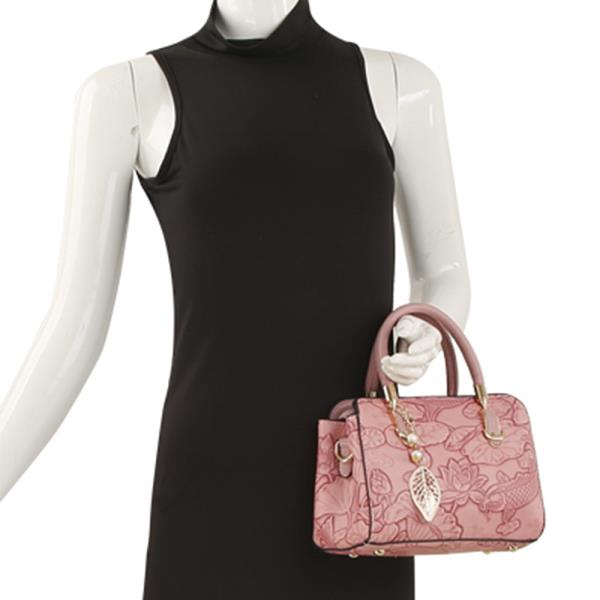 FLORAL DESIGN SATCHEL BAG