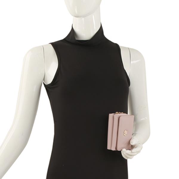 TEXTURED FLORAL EMBLEM WALLET