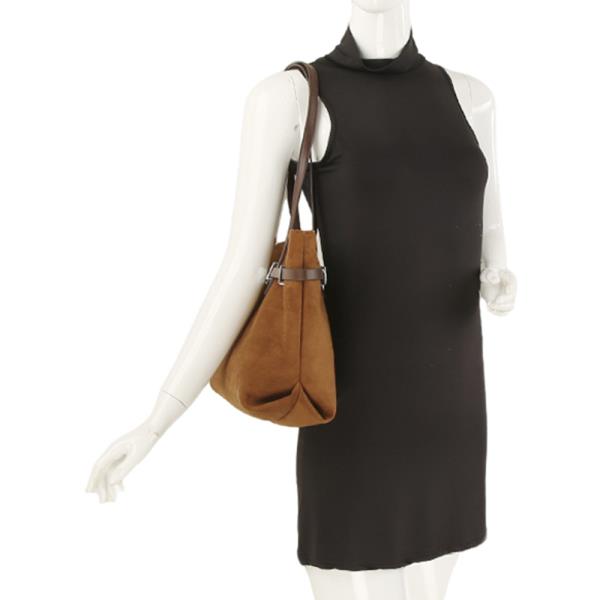 TEXTURED LEATHER DESIGN SHOULDER TOTE BAG