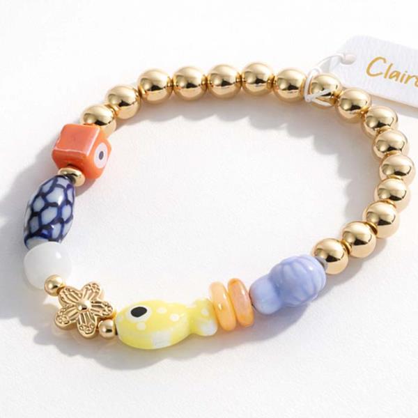 PORCELAIN SEA CHARM BRACELET