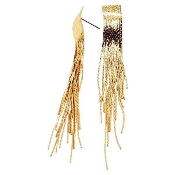 HERRINGBONE CHAIN CHANDELIER EARRINGS