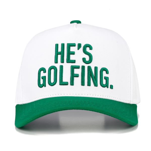 CC HE`S GOLFING TRUCKER HAT