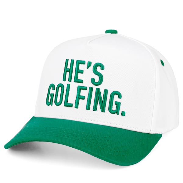 CC HE`S GOLFING TRUCKER HAT
