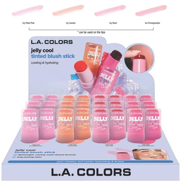 LA COLORS JELLY COOL BLUSH STICK (24 UNITS)