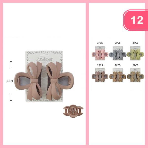 BOW HIAR CLAW CLIP (12 UNITS)