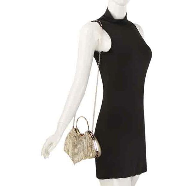 RHINESTONE FRINGE EVENING BAG