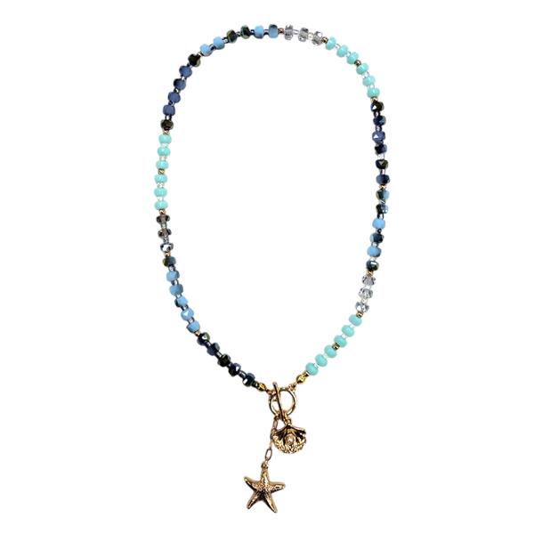 BEADED STARFISH NECKLACE