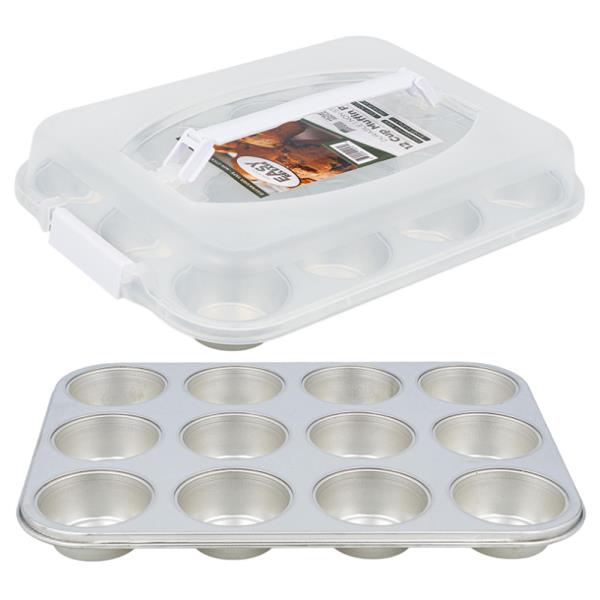 12 CUP MUFFIN PAN W LID