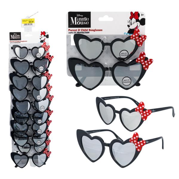 DISNEY MINNIE MOUSE PARENT AND CHILD SUNGLASSES 2PC SET