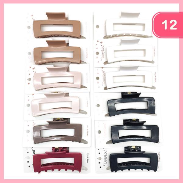 HAIR CLAW CLIP (12 UNITS)