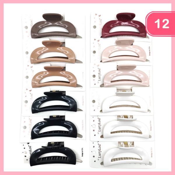 HAIR CLAW CLIP (12 UNITS)