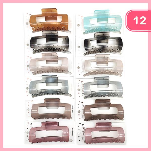 HAIR CLAW CLIP (12 UNITS)