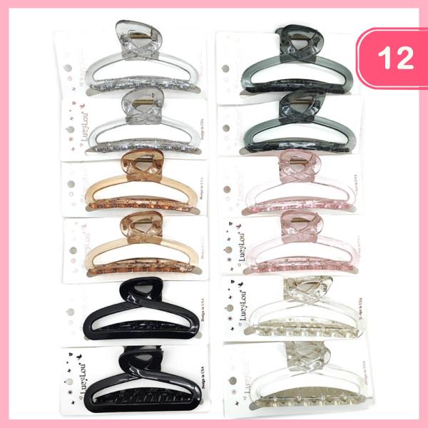 HAIR CLAW CLIP (12 UNITS)