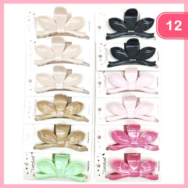HAIR CLAW CLIPS (12 UNITS)