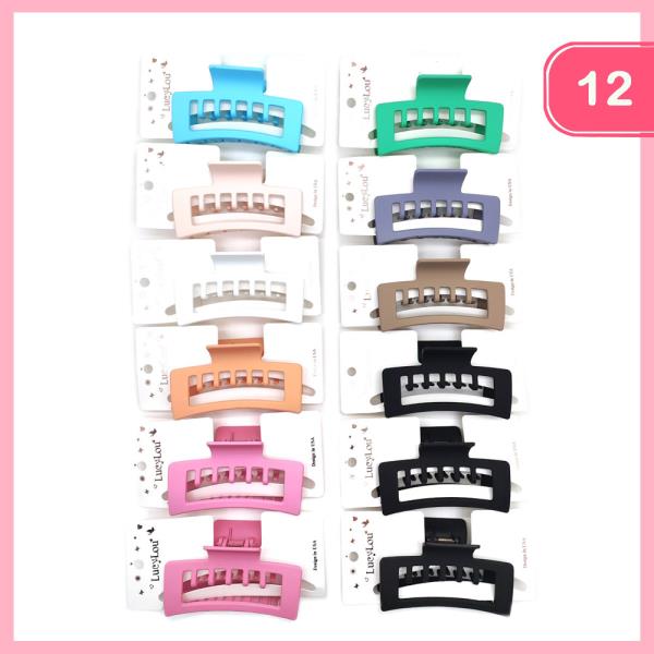 HAIR CLAW CLIP (12 UNITS)