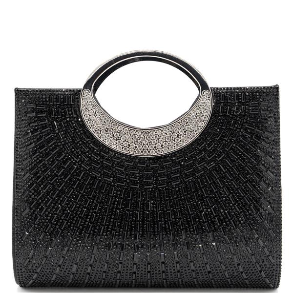 RHINESTONE DESIGN EVENING BAG