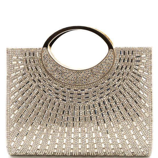 RHINESTONE DESIGN EVENING BAG