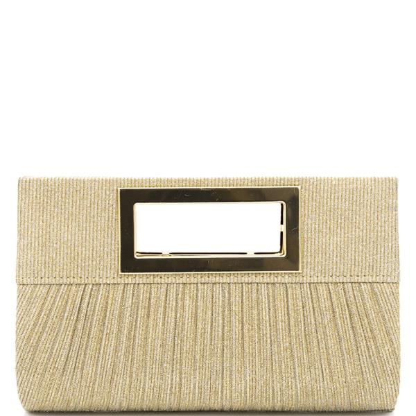 MODERN SQUARE HANDLE EVENING BAG
