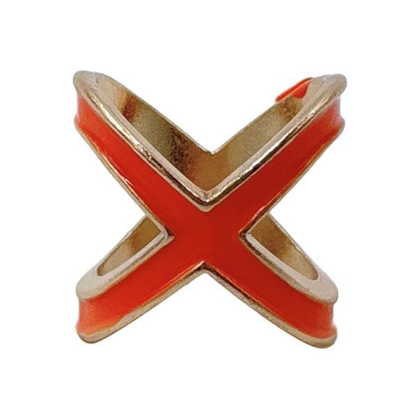 14K GOLD DIPPED X BAND SCARF RING