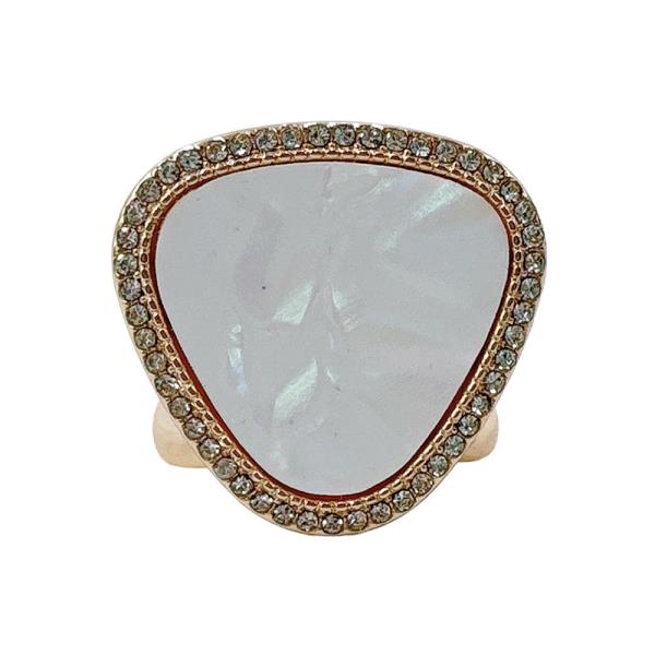 14K GOLD DIPPED SHIELD SCARF RING