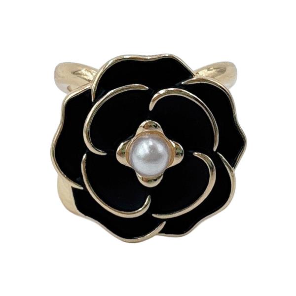 14K GOLD DIPPED FLOWER SCARF RING